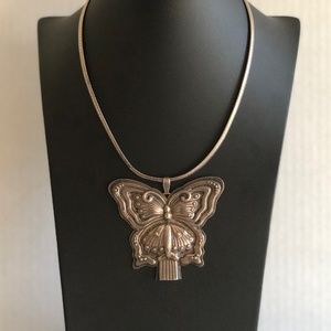 Reed & Barton Sterling Silver Butterfly w/Chain